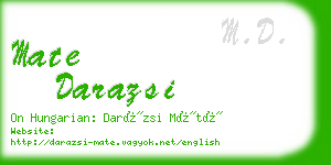 mate darazsi business card